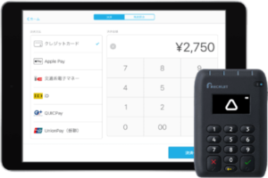 AirペイのiPadとカードリーダー