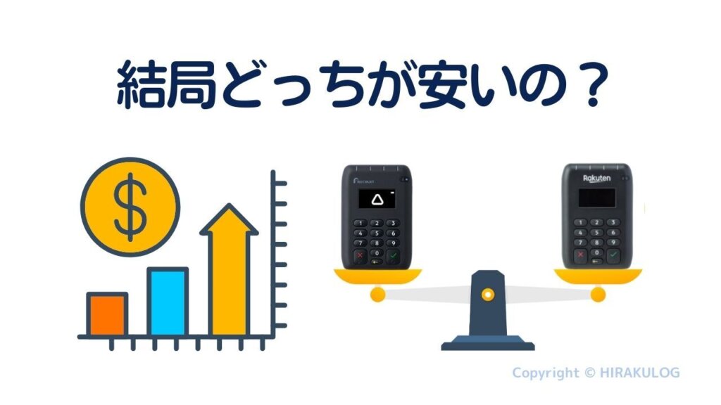 結局、導入費用や手数料など料金はどっちが安い？