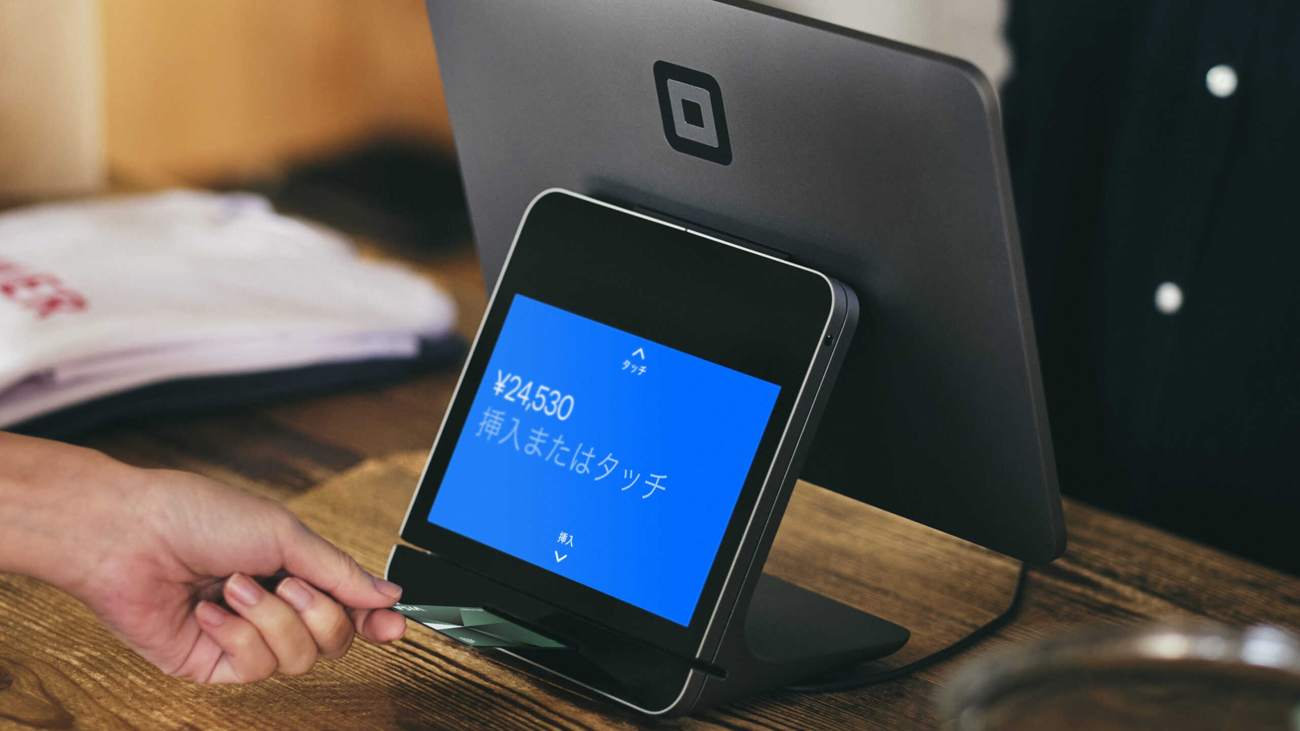 Square Register(スクエアレジスター)の決済操作イメージ