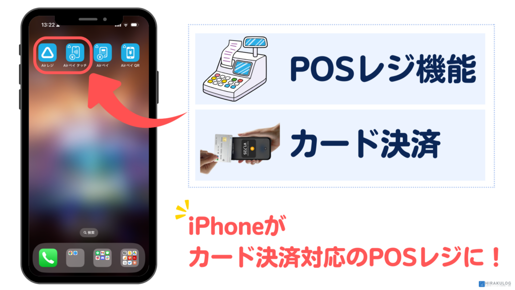 AirペイタッチとAirレジを連携すればiPhoneがカード決済対応のPOSレジとして使える