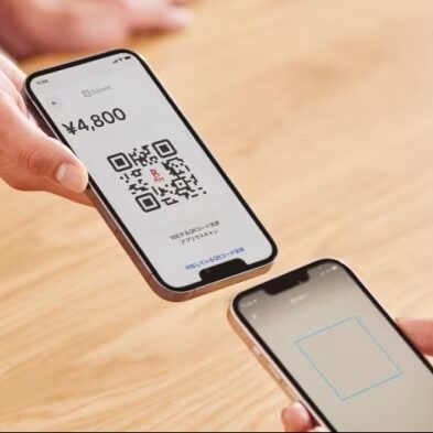 Square Reader/スマホでタッチ決済 のQRコード決済イメージ