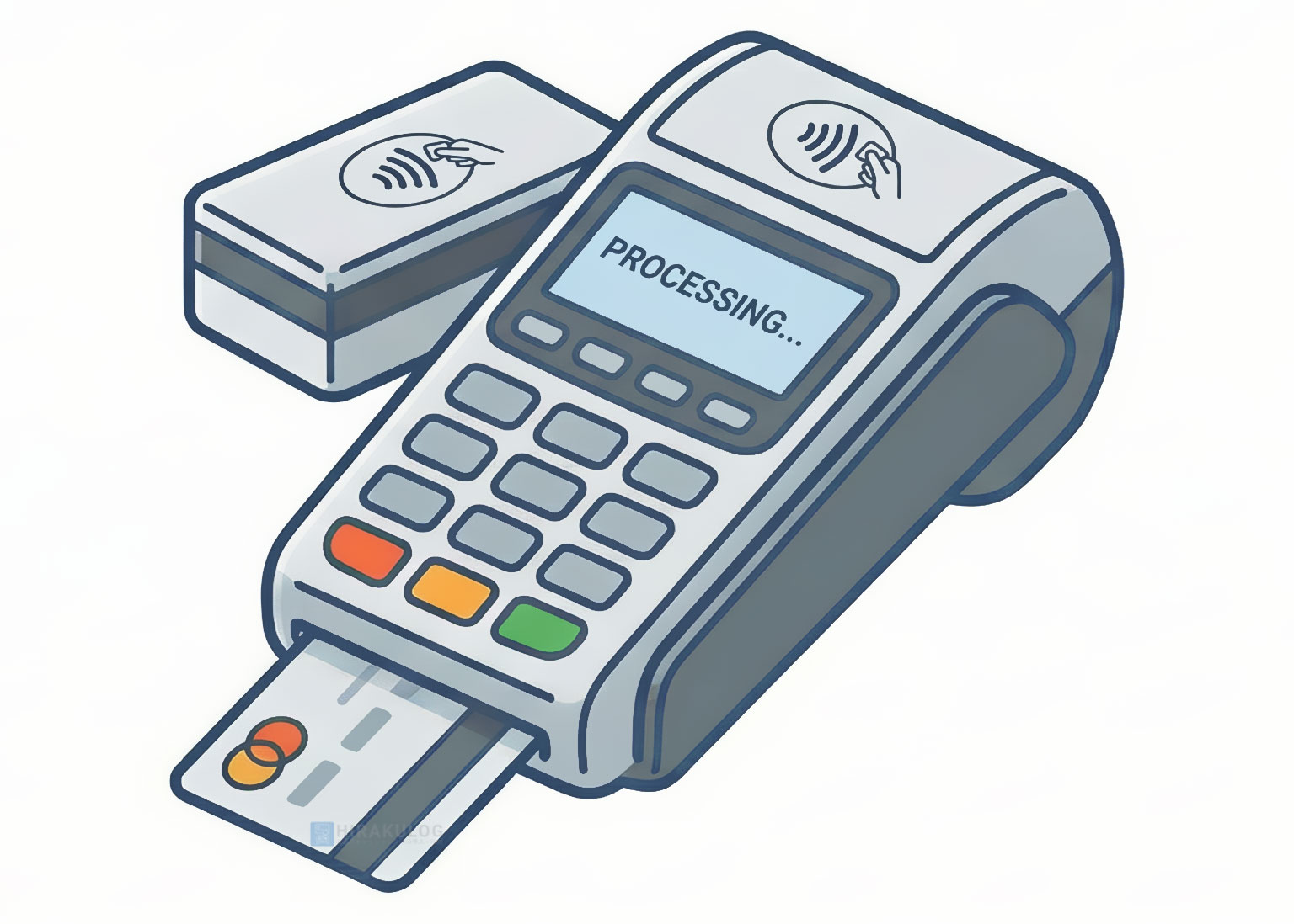 決済端末のイラスト