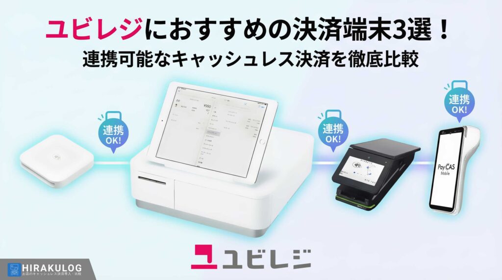 ユビレジにおすすめの決済端末3選！連携可能なキャッシュレス決済を徹底比較